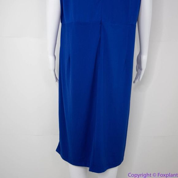 NEW Eloquii royal blue sleeveless ruched bodycon dress, size 22 - Picture 7 of 16